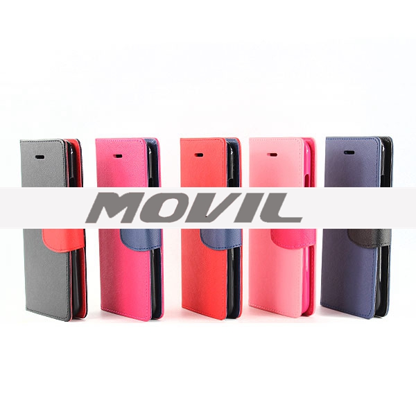 NP-2528 Funda Cuero Lujo color mezclado para Apple iPhone 6-13